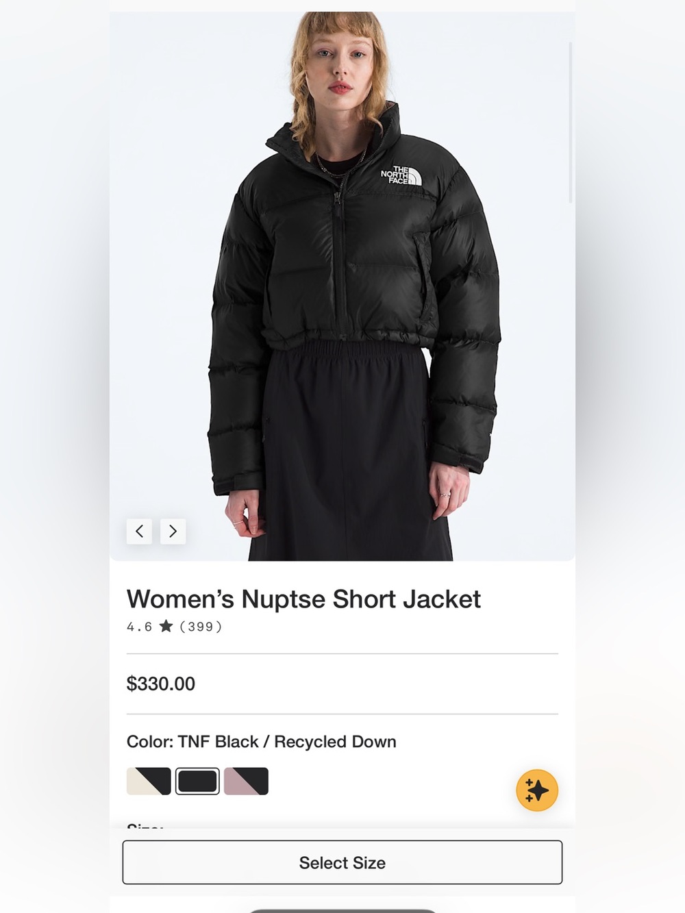 Northface Women’s Nupste Short Jacket - Picture 5 of 5